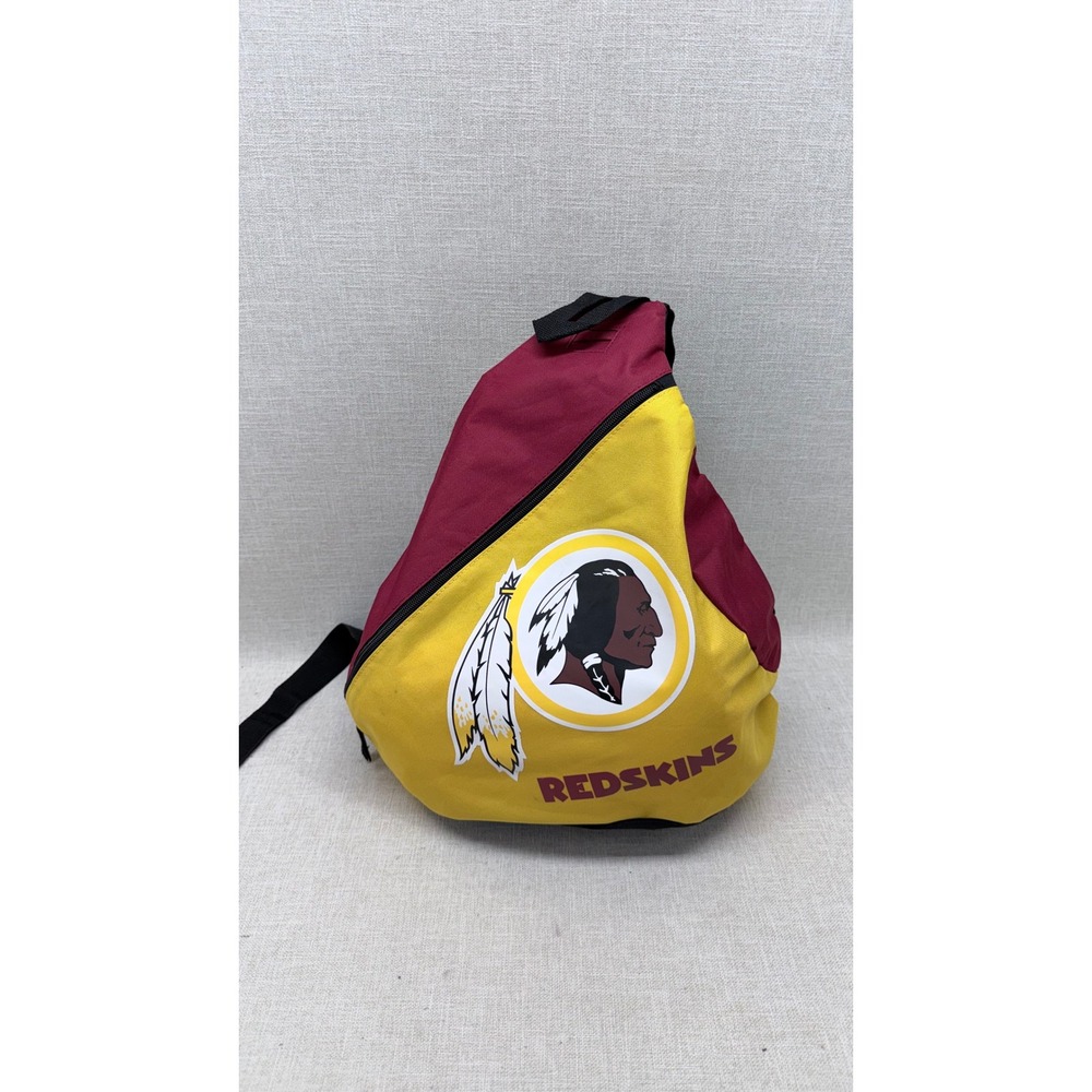 Vintage Washington Redskins Sling Backpack NFL Single Strap Bag Burgundy Gold